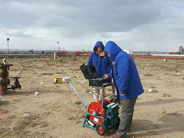 內(nèi)蒙新奧煤氣井測(cè)井現(xiàn)場(chǎng)